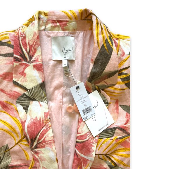JOIE Pink Floral Blazer | Size 10 NWT - Picture 3 of 9